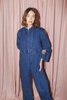 Caron Callahan Fincher Jumpsuit in Indigo Herringbone - Thumbnail 4