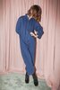 Caron Callahan Fincher Jumpsuit in Indigo Herringbone - Thumbnail 6