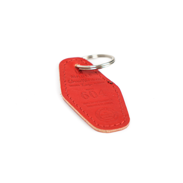 Maple Lodge Room Key - Red Maple Lodge Room Key - Red