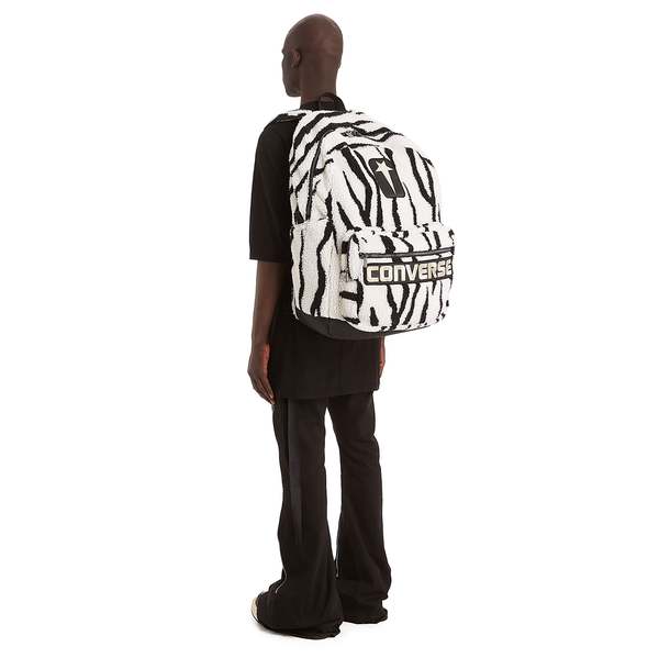 Rick Owens Oversized Backpack - Pearl/Black | Garmentory