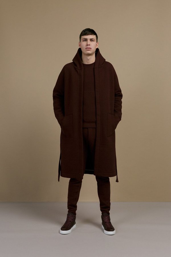 Wings + Horns Cabin Fleece Robe - Oxblood