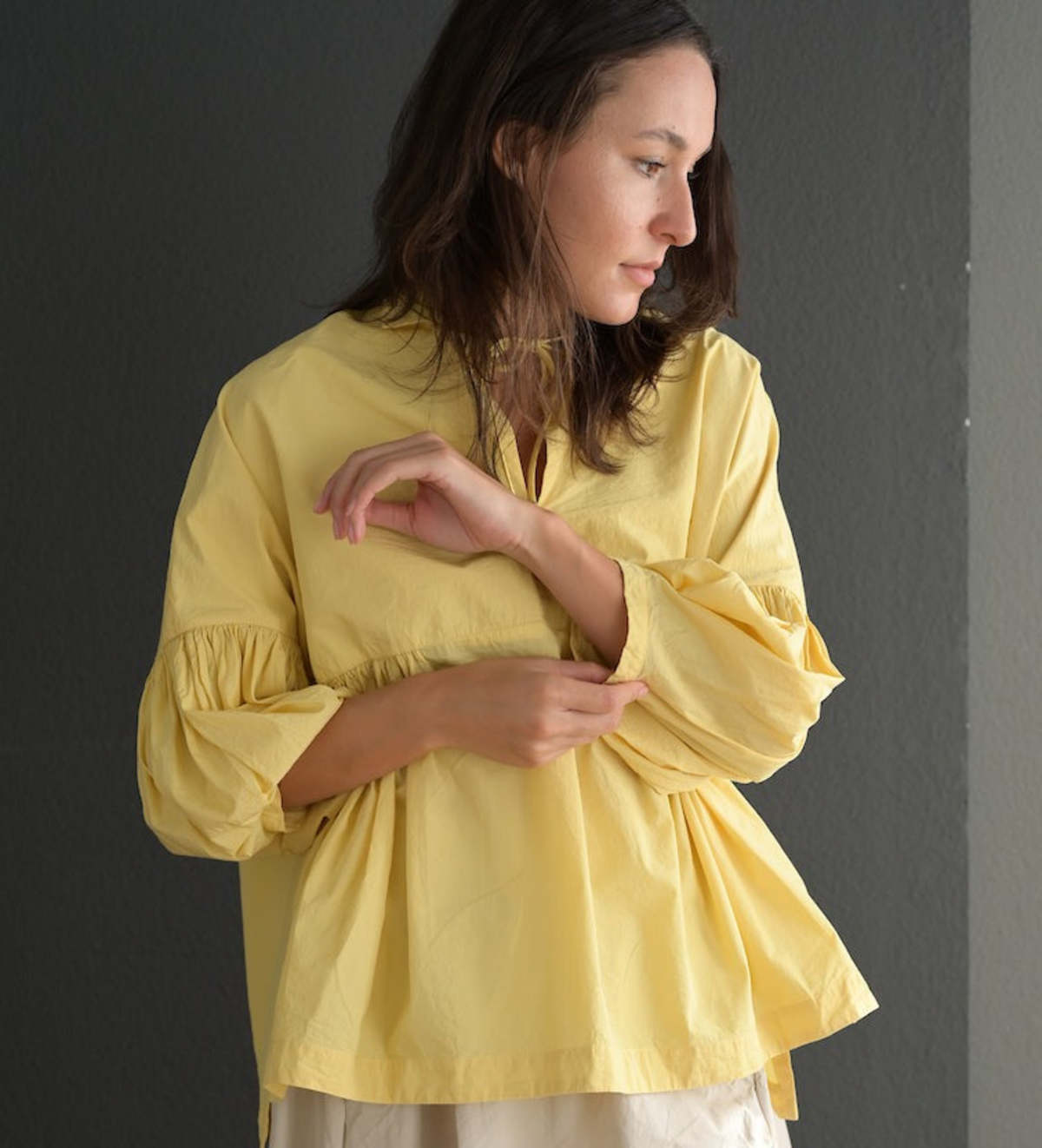 Casey Casey Camelia Top - Butter Yellow | Garmentory