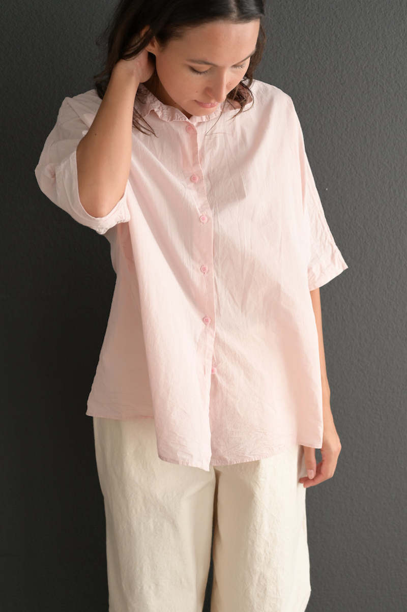 Casey Casey Waga Soleil Short Sleeve Shirt - Pink | Garmentory