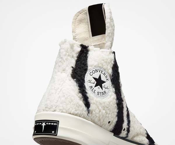 Rick Owens Drkshdw X Converse Turbodrk High Sneakers - Pearl  display picture 2