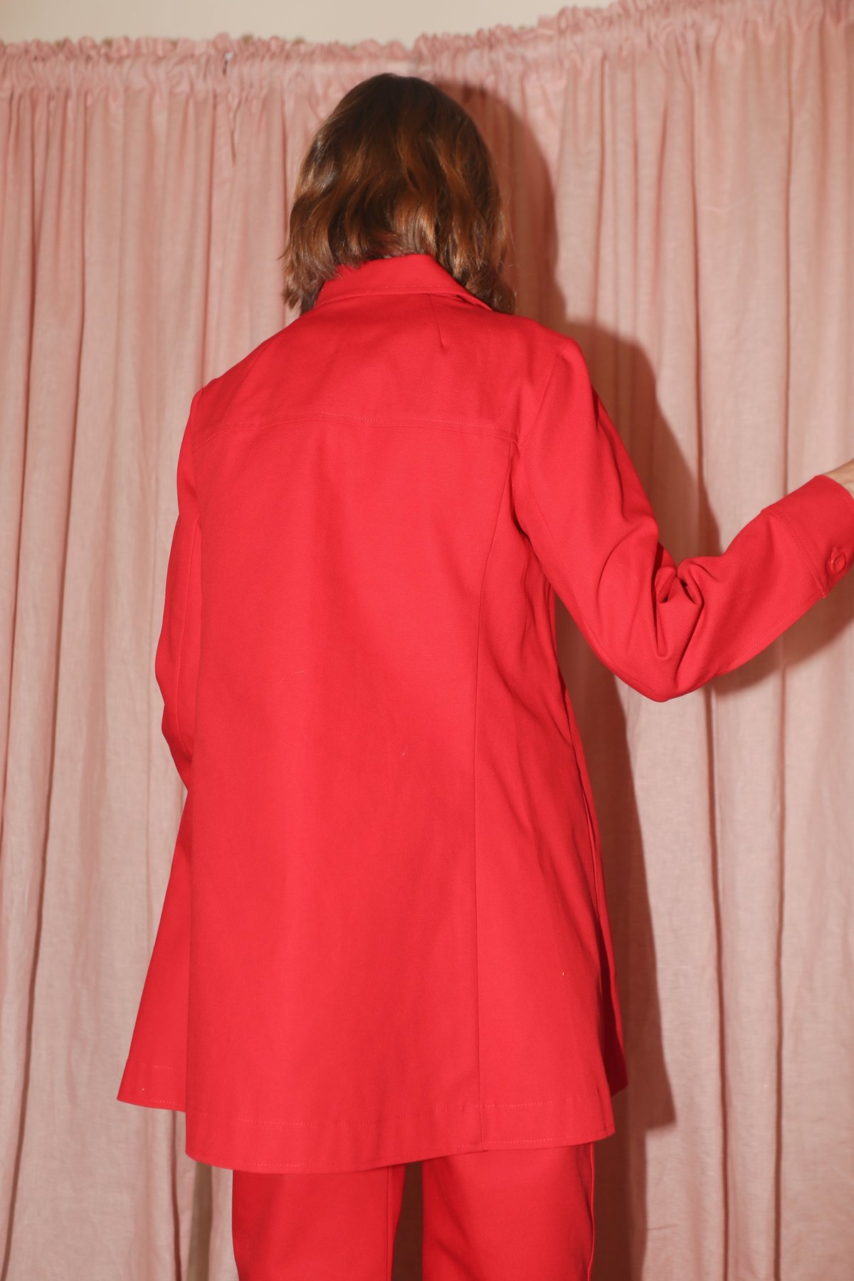Town Clothes Roberta Coat in Red - Image 2 of 6