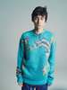 Mohair Knit Roundneck Sweater - Blue - Thumbnail 1
