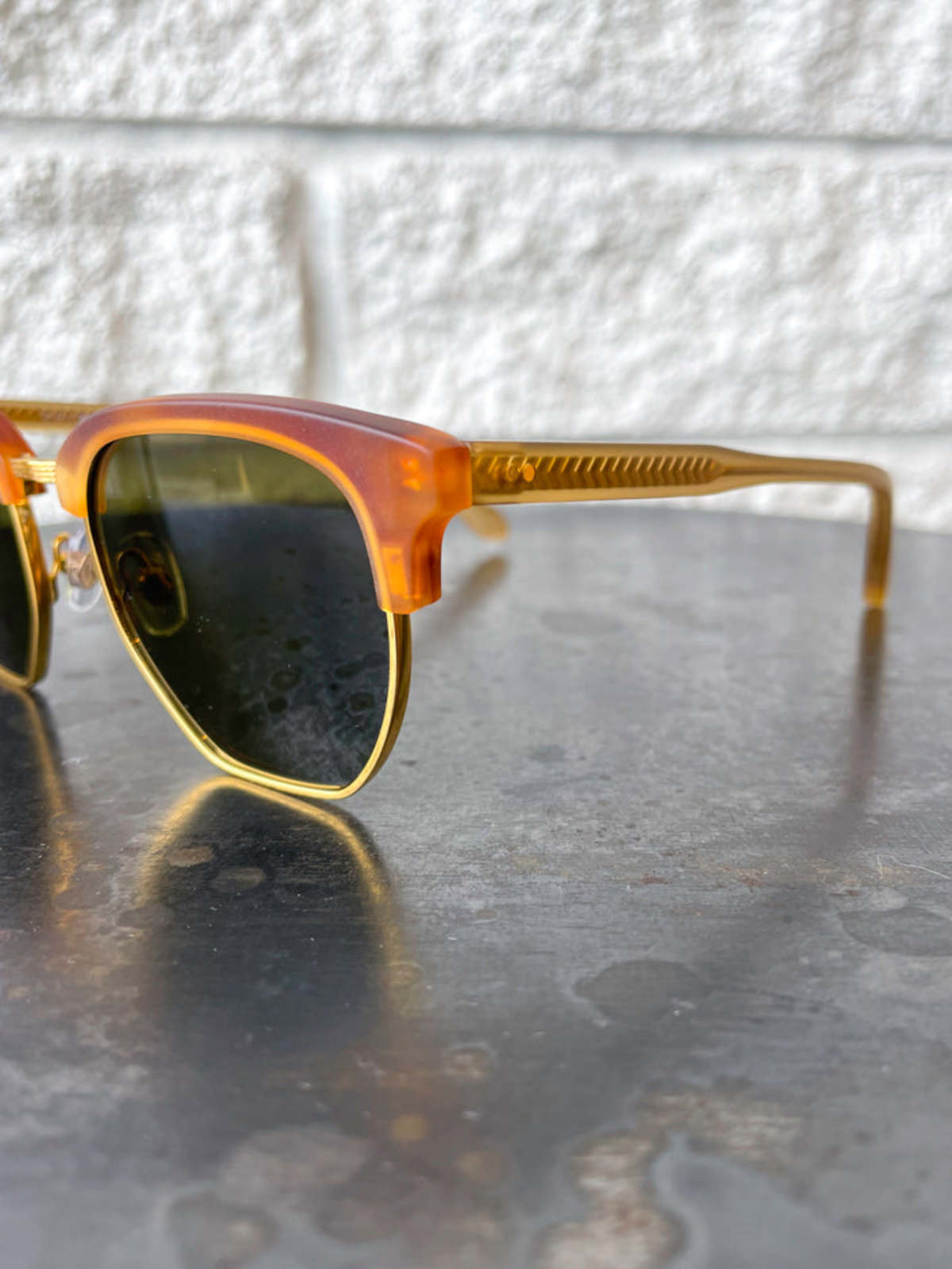 Krewe Thalia Frames - Matte Tobacco/24k | Garmentory display picture 1