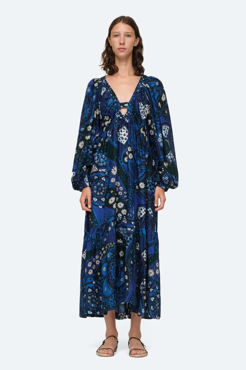 Sea NY Patty L S Dress - Navy | Garmentory 