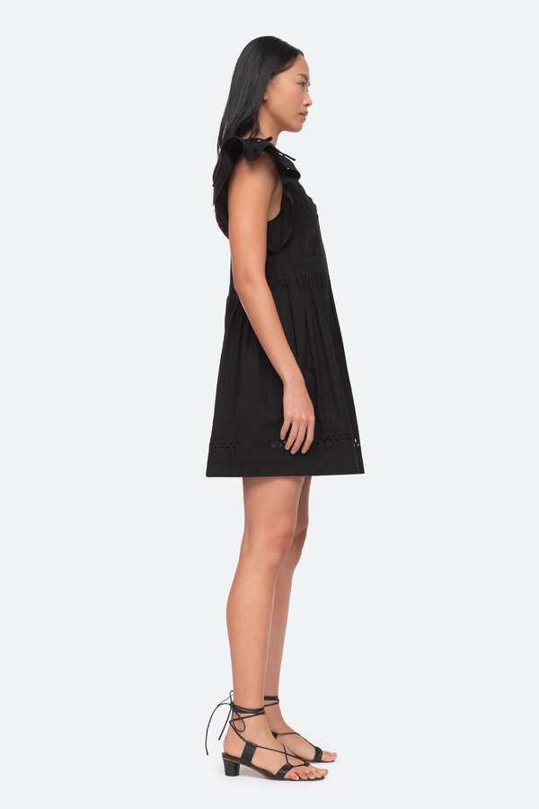 Sea NY Willa Mini Dress - Black/White | Garmentory