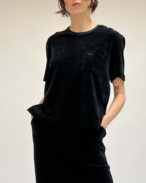 入荷now 口コミ Vintage Sonia Garmentory | Black - Top Velour Rykiel トップス