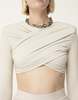 Han Kjøbenhavn Viscose Jersey Stretch Cropped Long Sleeve - Light Sand - Thumbnail 4