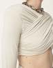 Han Kjøbenhavn Viscose Jersey Stretch Cropped Long Sleeve - Light Sand - Thumbnail 5