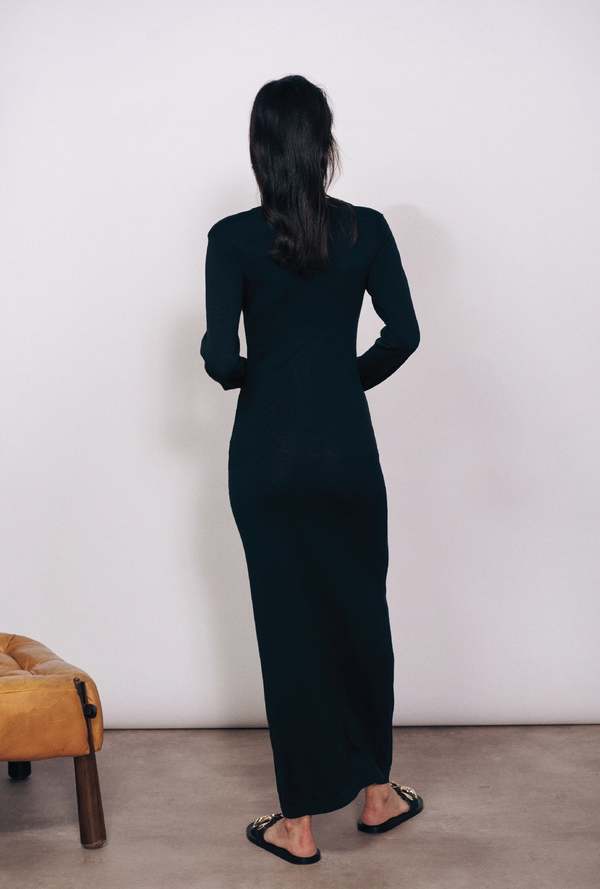 STEVIE LONG SLEEVE KNIT DRESS BLACK | Garmentory