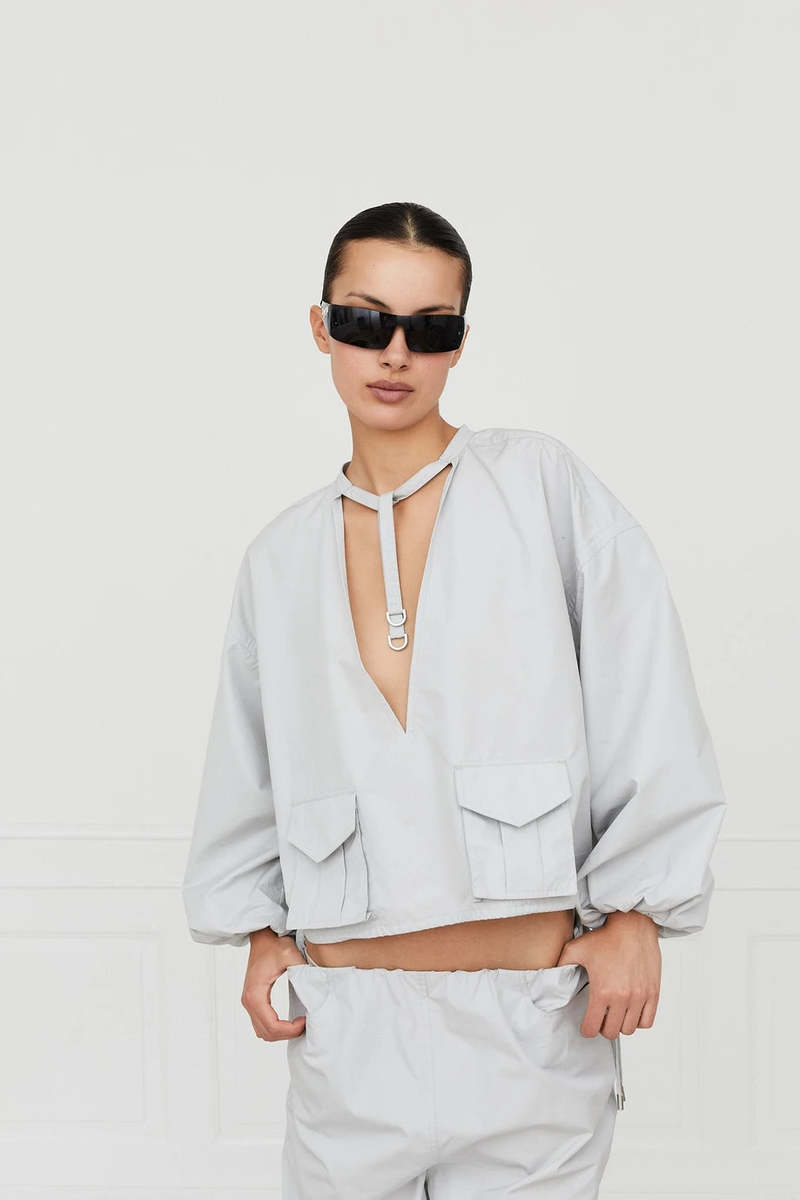 Saks Potts Kerry Top - Misty Grey Saks Potts Kerry Top - Misty Grey