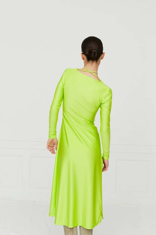 Saks Potts Nikola Dress - Neon Green | Garmentory