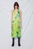 Assembly Satin Trapeze Dress - Tie Dye Citrus - Thumbnail 2