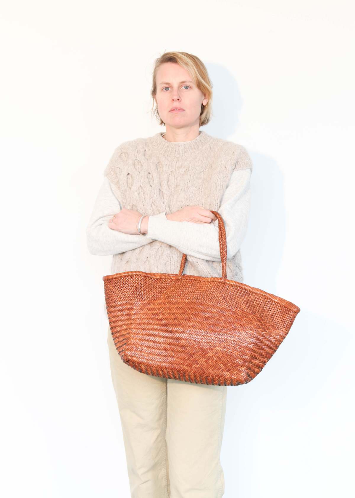 DRAGON DIFFUSION ◇ ARCOT BIG 8936 DK BROWN [正規品/関税込] Arcot Basket Bag - Tan – Abigail Rose & Lily Too