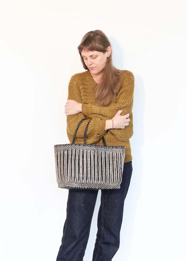 Dragon Diffusion Bali Basket Big Bag - Black/Pearl | Garmentory