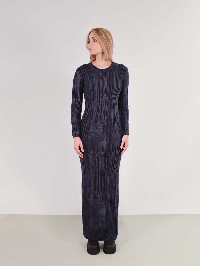 Serienumerica Slim Fit Dress - Blue