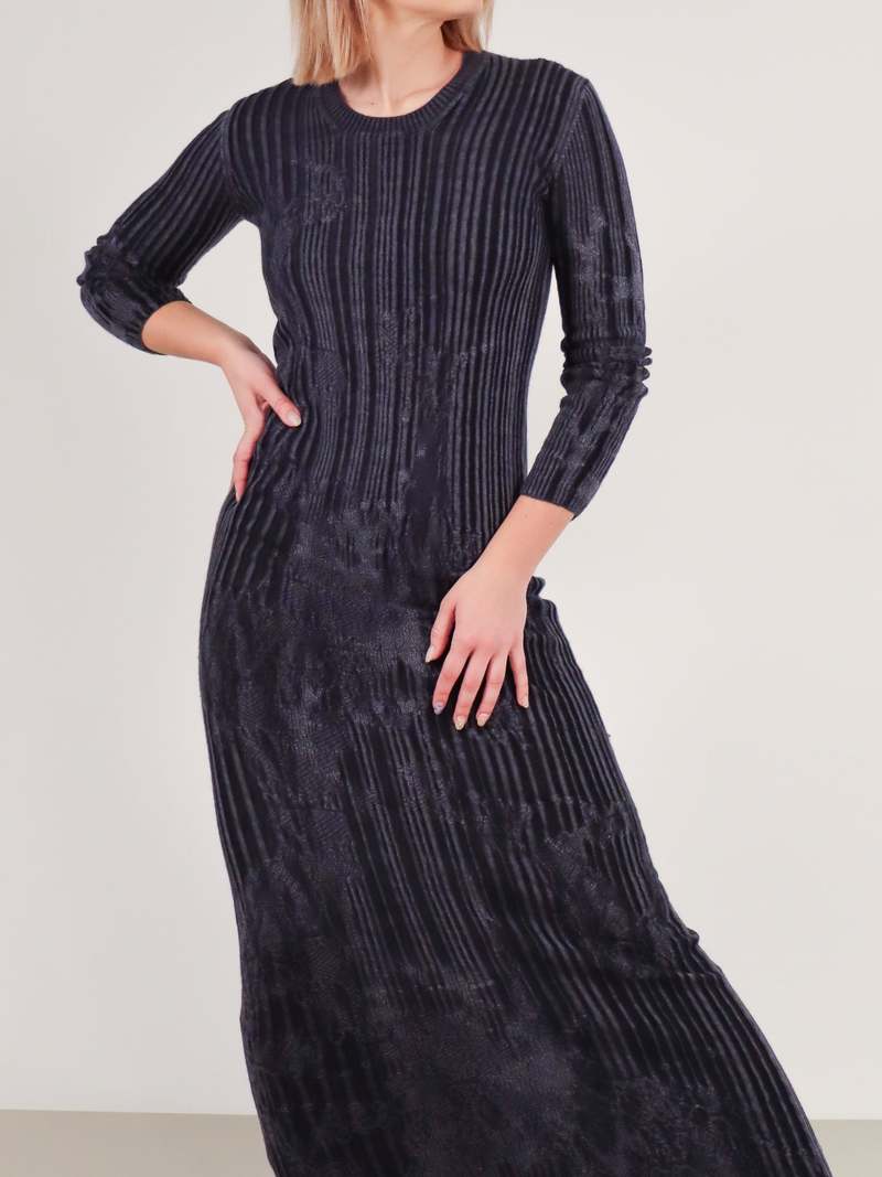 Serienumerica Slim Fit Dress - Blue