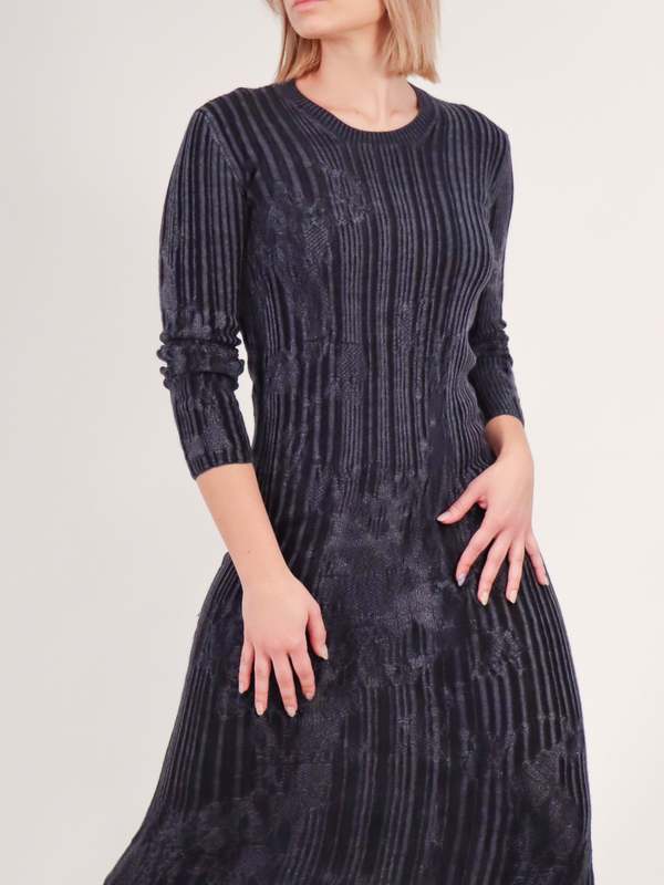 Serienumerica Slim Fit Dress - Blue