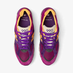 New Balance Purple and Yellow Sneakers M990PY2 New Balance MADE in USA M990PY2 - Purple/Yellow | Garmentory main image 2