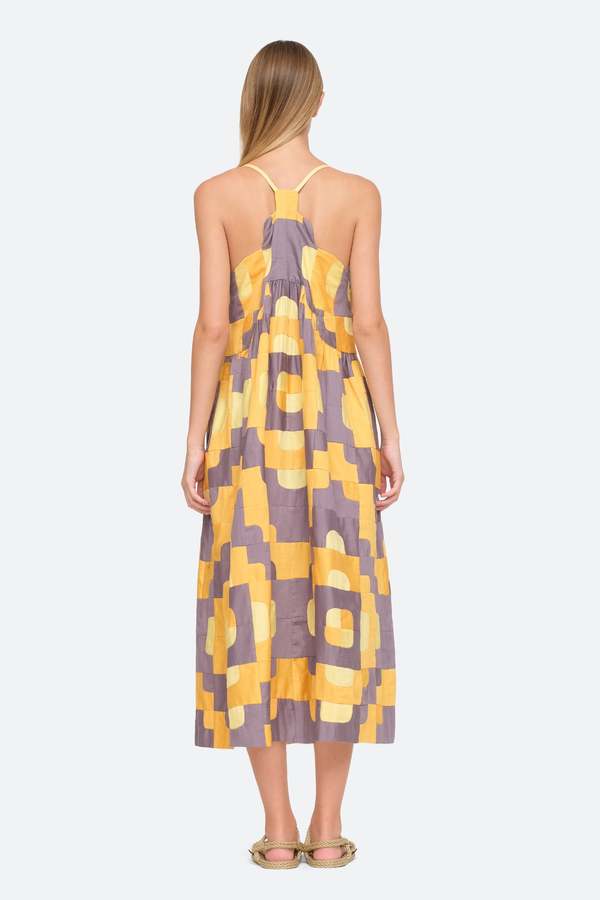 knee length dresses for ladies Belted Maxi Dress | Blue Floral