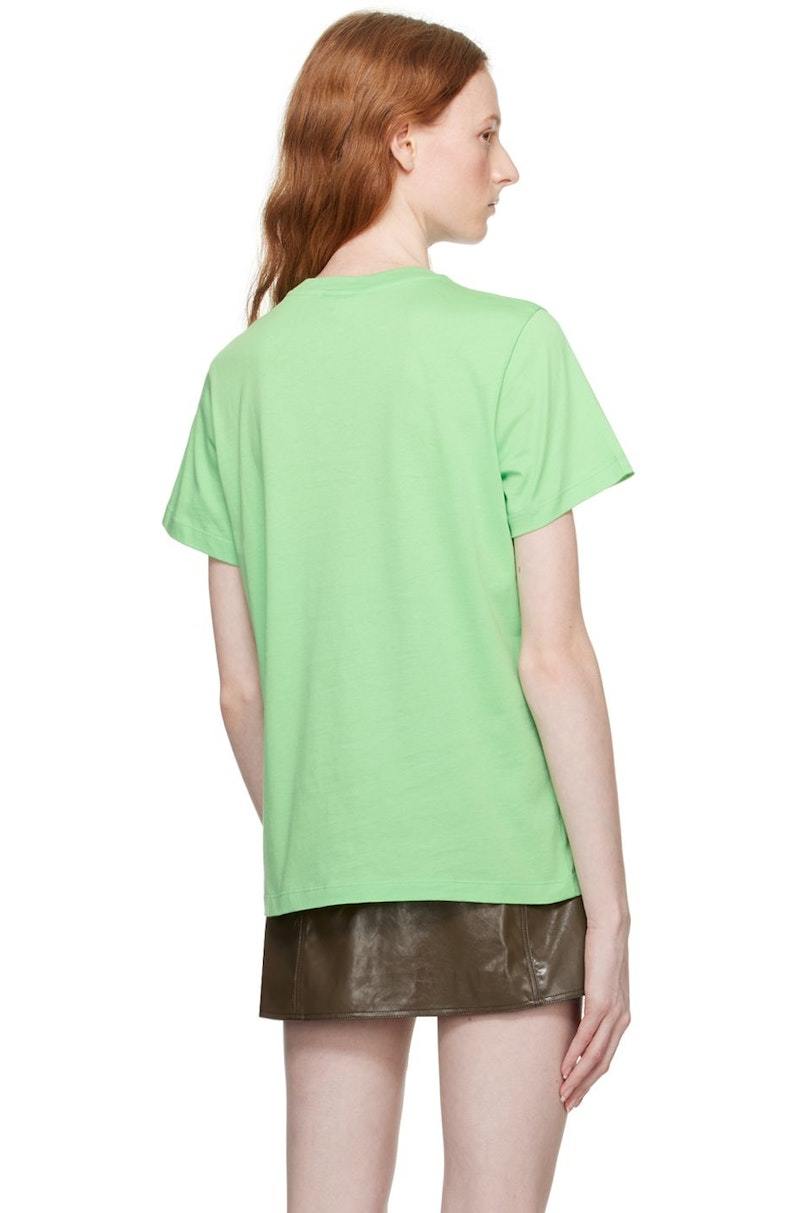 GANNI Smiley T-Shirt - Green | Garmentory
