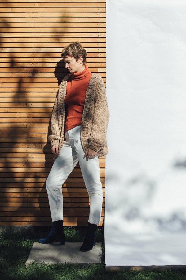 I Love Mr. Mittens The Cardigan - Taupe | Garmentory