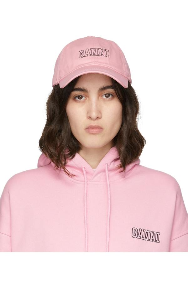 Ganni Software Logo Cap - Sweet Lilac | Garmentory