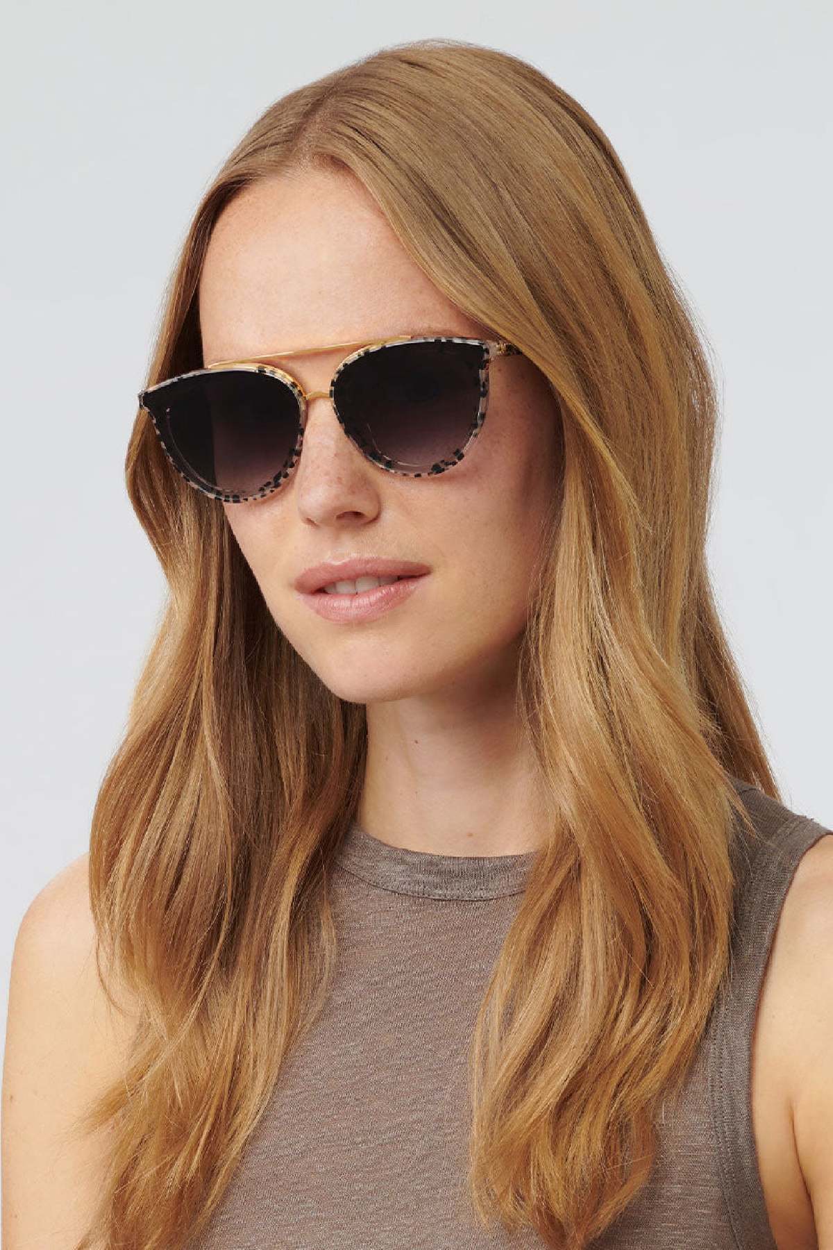 Krewe Clio Nylon Sunglasses - Palermo/Petal 18K | Garmentory