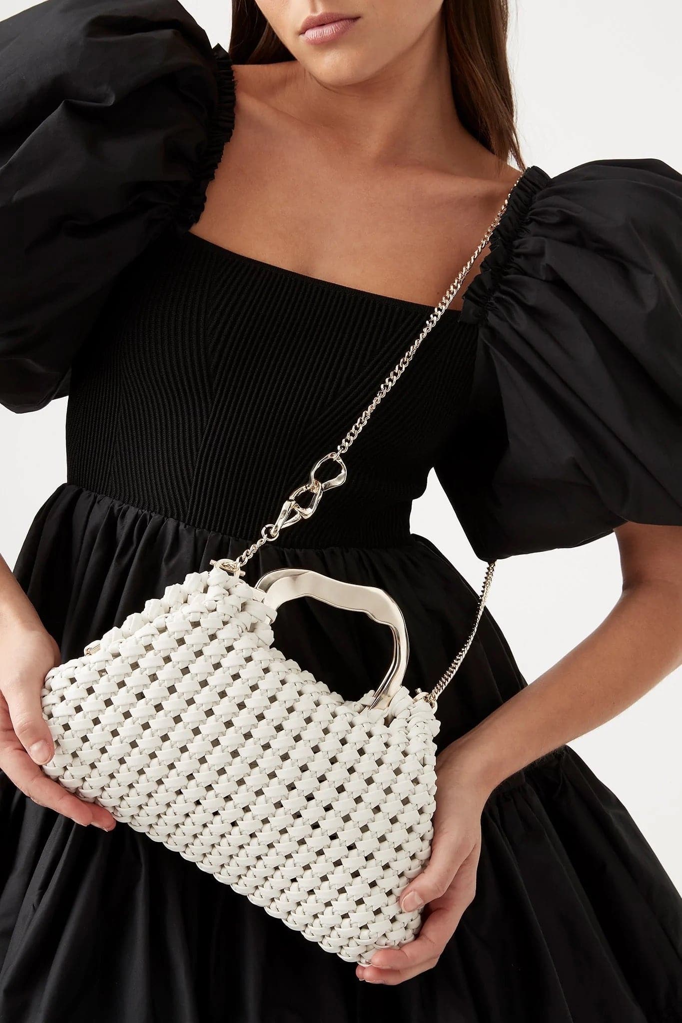 Aje WEAVE Micro Fringe Frame Bag main image 0