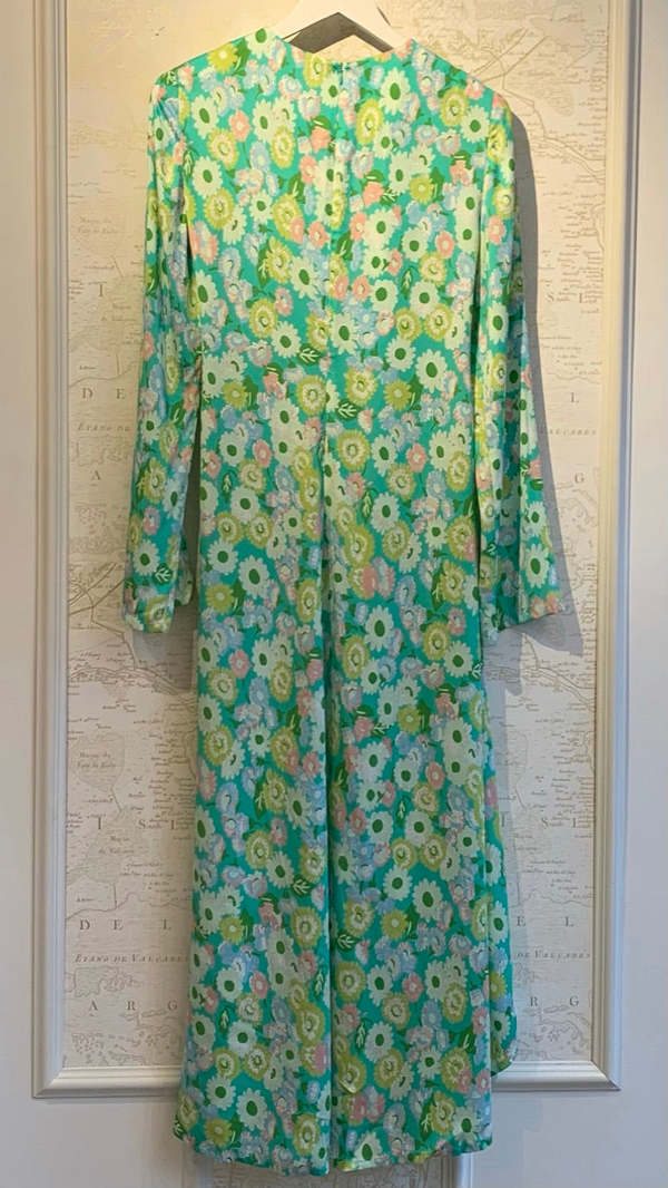 Rohe Smocked Floral Dress - green