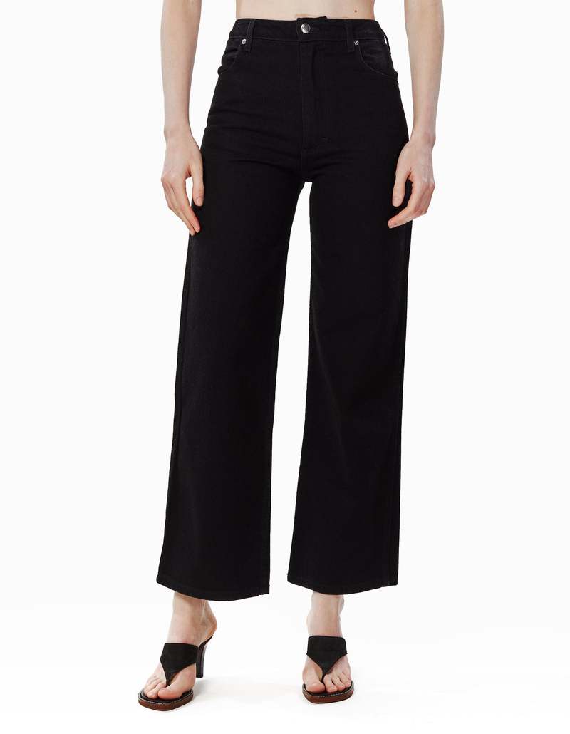 ECKHAUS LATTA Wide Leg Jean - Almost Black