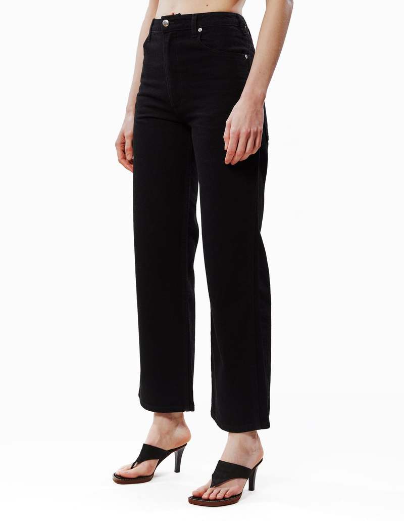 ECKHAUS LATTA Wide Leg Jean - Almost Black