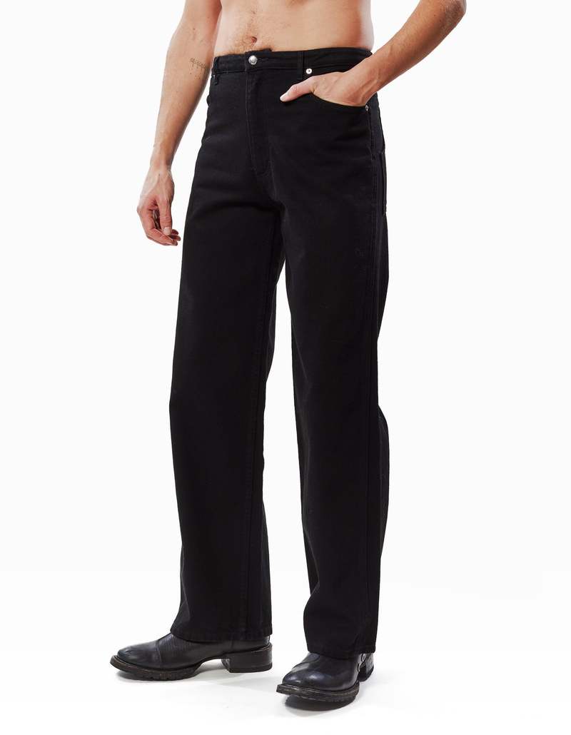 ECKHAUS LATTA Wide Leg Jean - Almost Black