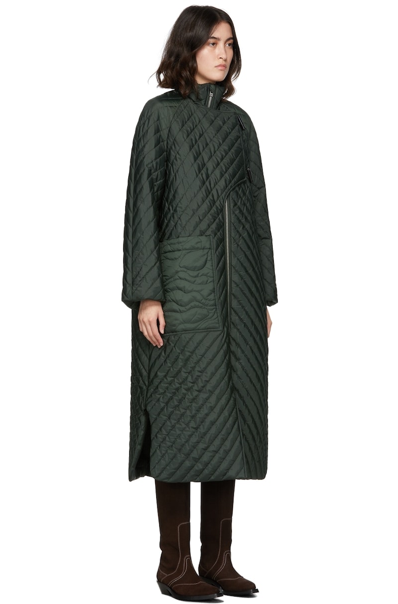 Ganni Ripstop Quilted Coat