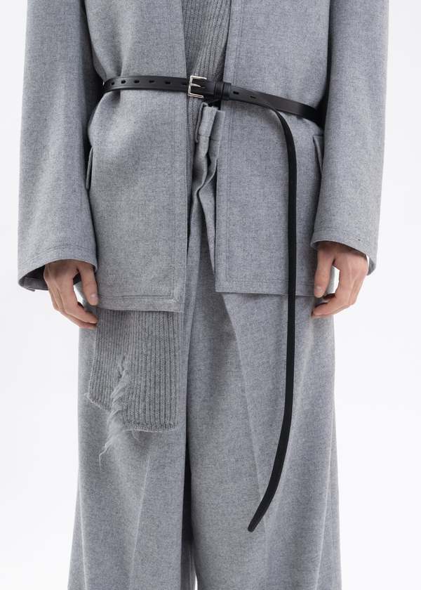 Hed Mayner Elongated Belt - Black | Garmentory