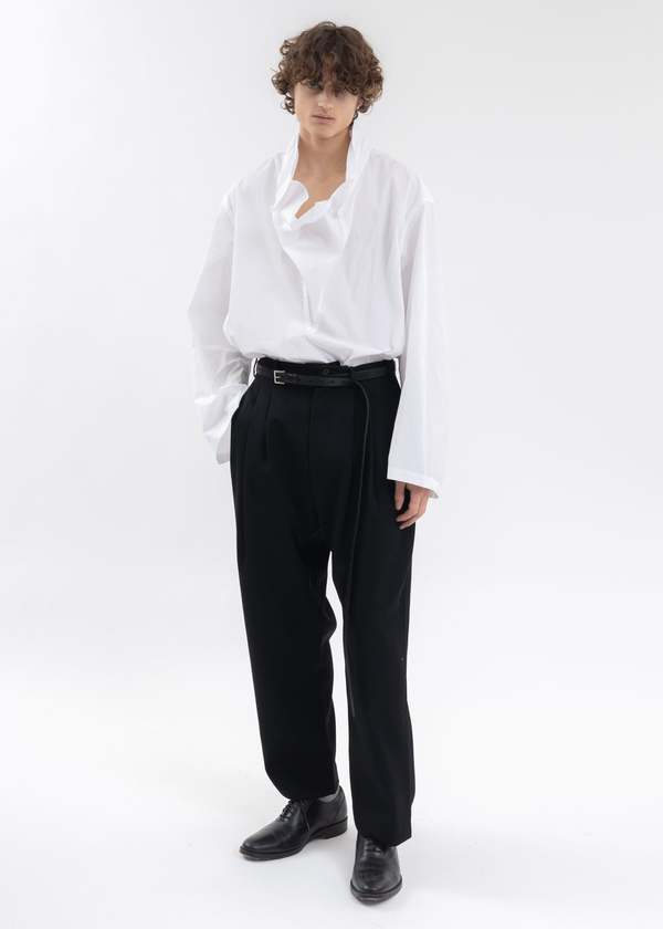 Hed Mayner Elongated Belt - Black | Garmentory