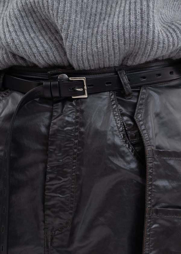 Hed Mayner Elongated Belt - Black | Garmentory