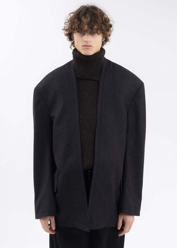 ジャケット・アウター hed mayner collarless jacket 素敵でユニークな COLLARLESS / MAYNER HED JACKET FASHION OF VISION
