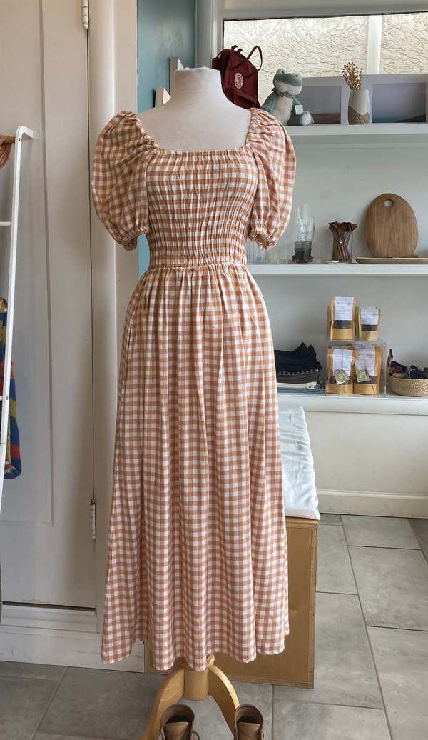 WVN Dress - Orange Gingham | Garmentory