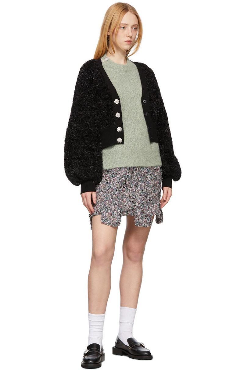 GANNI(ガニー) SPARKLE KNIT BLA CARDIGAN S GANNI Women's Sparkle Cardigan | $395.00 | Saint Bernard