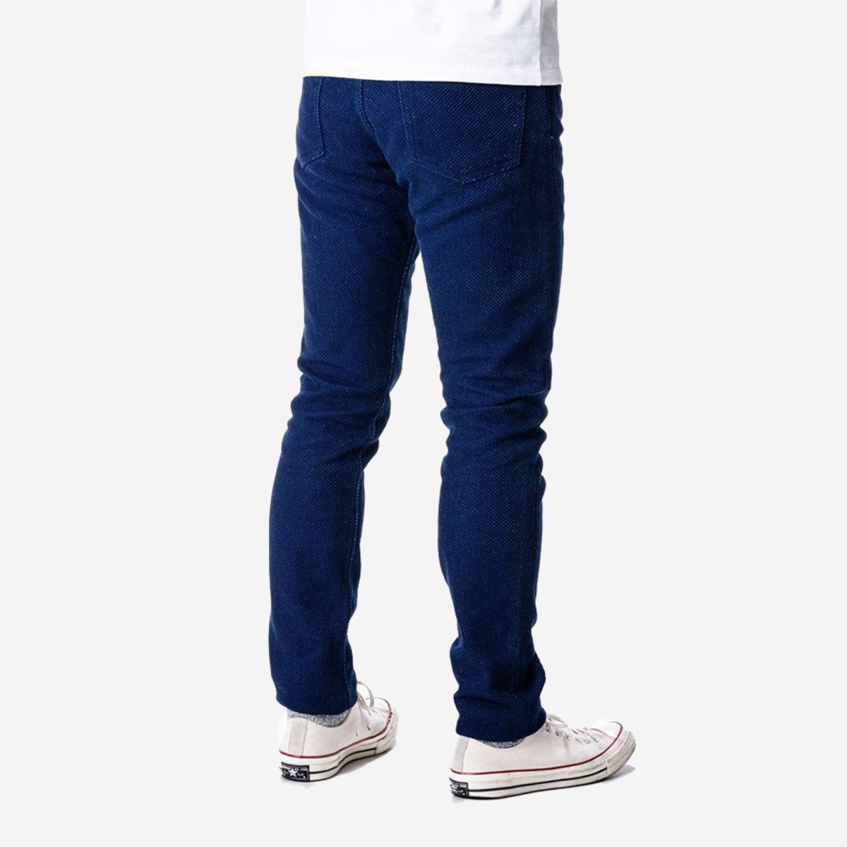 Momotaro Jeans Sashiko Narrow Tapered Pants - Indigo | Garmentory