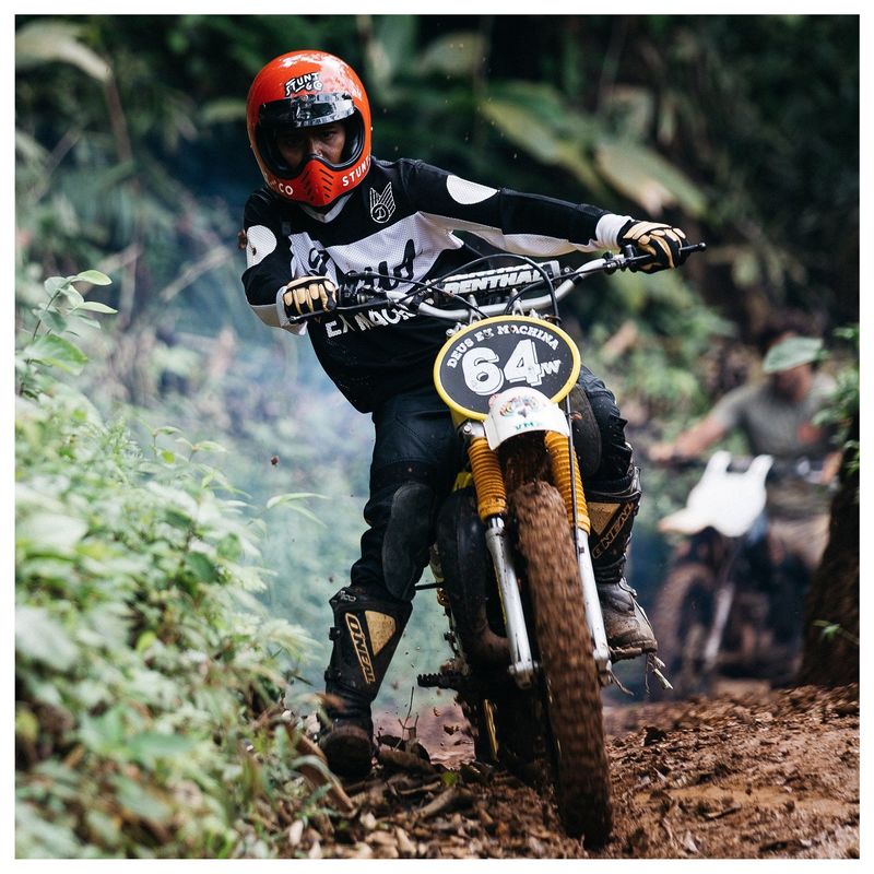 Deus Saber Moto Jersey - Black/Tri-Color | Garmentory