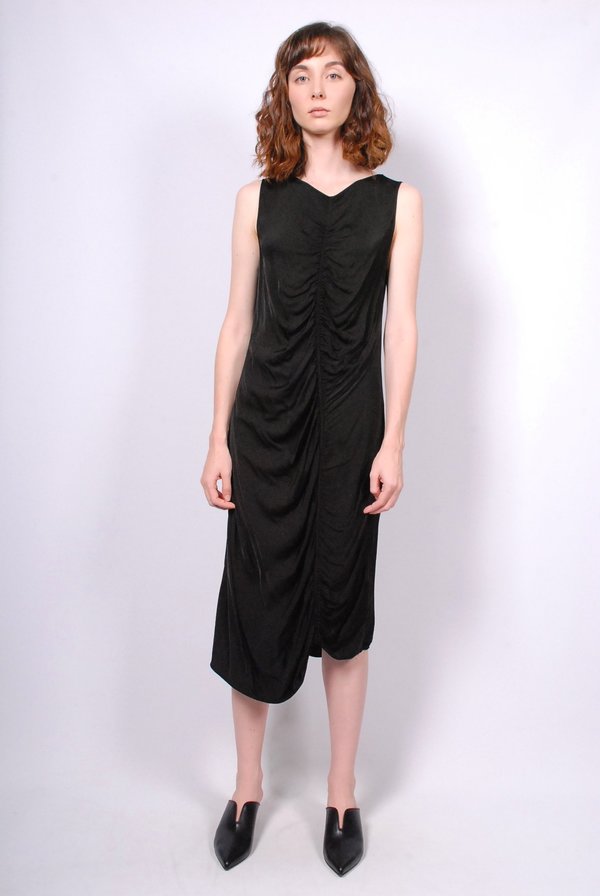 Raquel Allegra Gathered Maxi Dress - Black Raquel Allegra Gathered Maxi Dress - Black