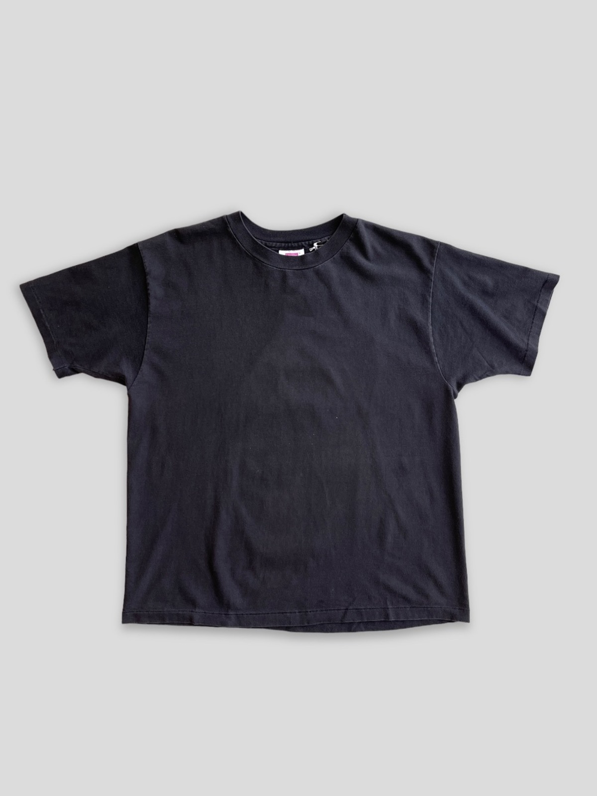 Vintage Blank Faded Black Tee - 1990