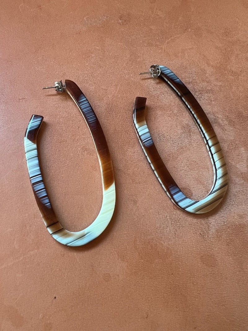 Acrylic Hoop Earrings