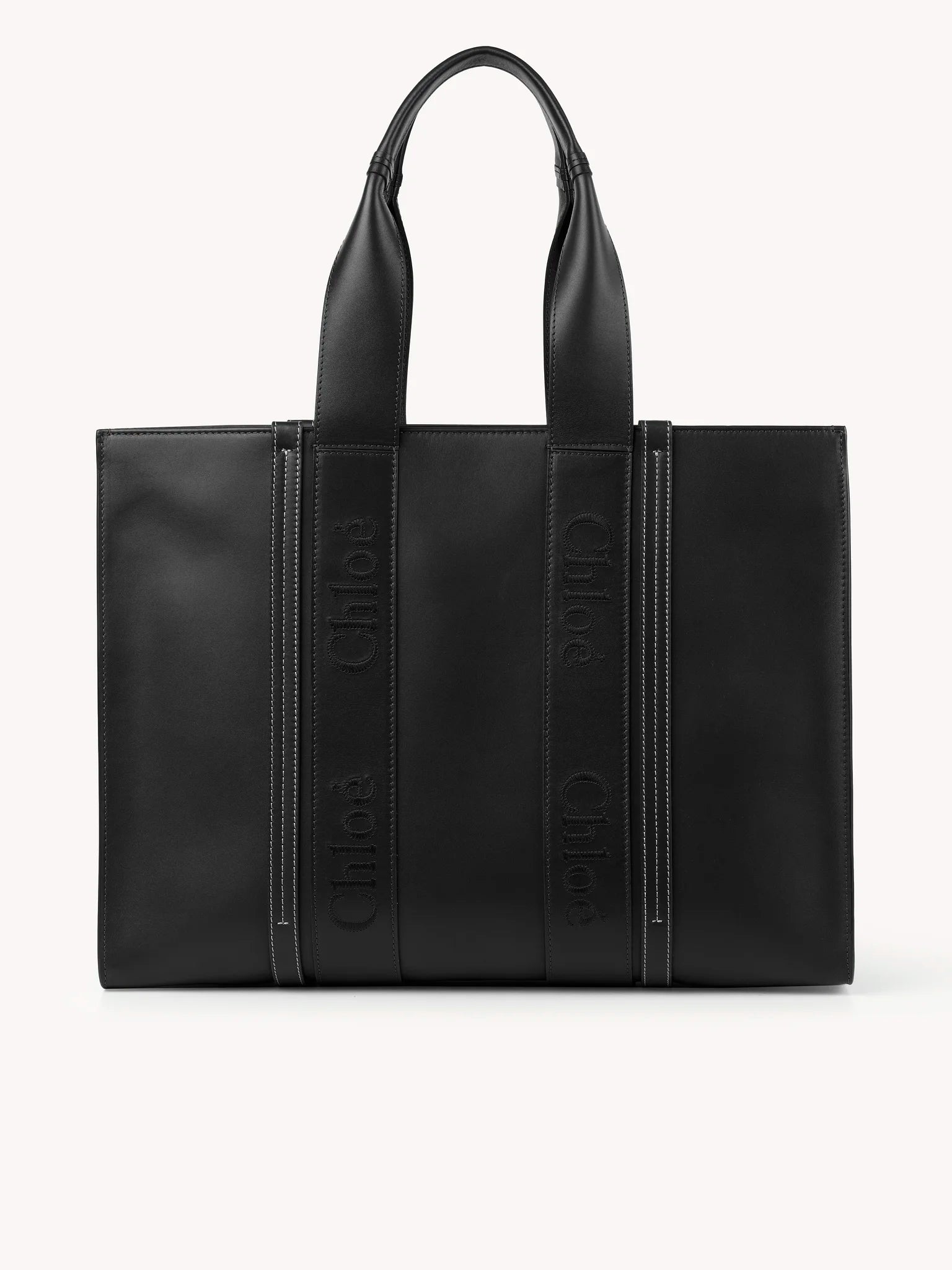Chloé Large Woody Tote Bag - Black Deep Denim | Garmentory