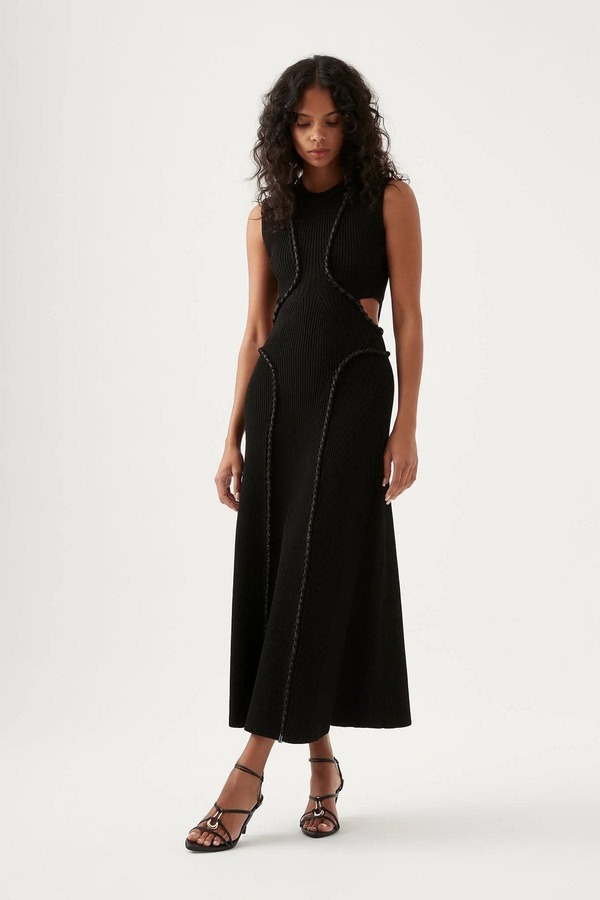 Arp Cut Out Knit Midi Dress | Garmentory Arp Cut Out Knit Midi Dress | Garmentory
